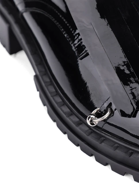 Женские туфли MIRATON из наплака черные - фото 5 - Miraton