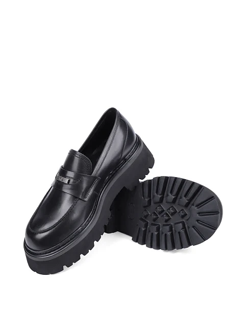 Женские туфли MIRATON кожаные черные - фото 2 - Miraton