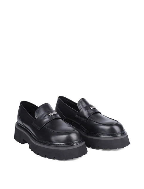 Женские туфли MIRATON кожаные черные - фото 3 - Miraton