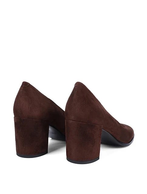 Женские туфли Attizzare велюровые коричневые - фото 4 - Miraton