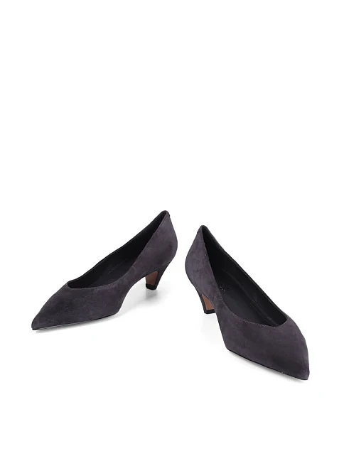 Женские туфли MIRATON велюровые серые - фото 2 - Miraton