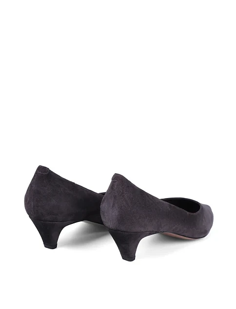 Женские туфли MIRATON велюровые серые - фото 4 - Miraton