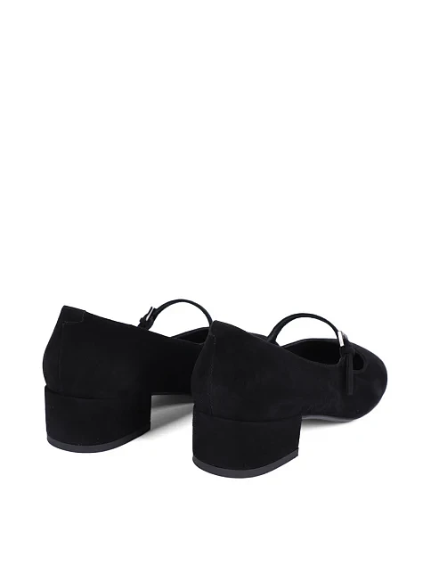 Женские туфли MIRATON велюровые черные - фото 4 - Miraton