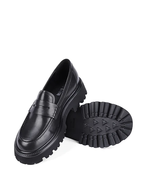 Женские туфли MIRATON кожаные черные - фото 2 - Miraton