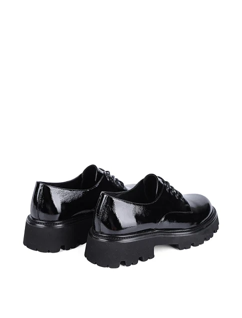 Женские туфли MIRATON лаковые черные - фото 4 - Miraton