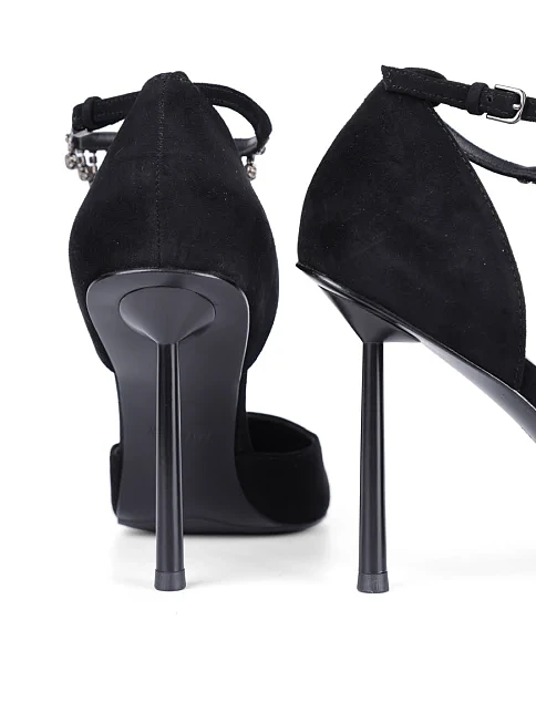 Женские туфли Mia May велюровые черные - фото 2 - Miraton