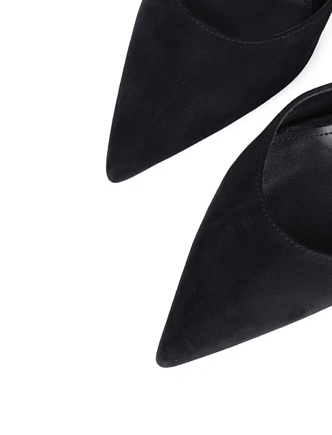 Женские туфли Mia May велюровые черные - фото 5 - Miraton