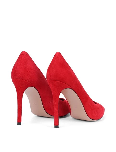 Женские туфли Mia May велюровые красные - фото 4 - Miraton