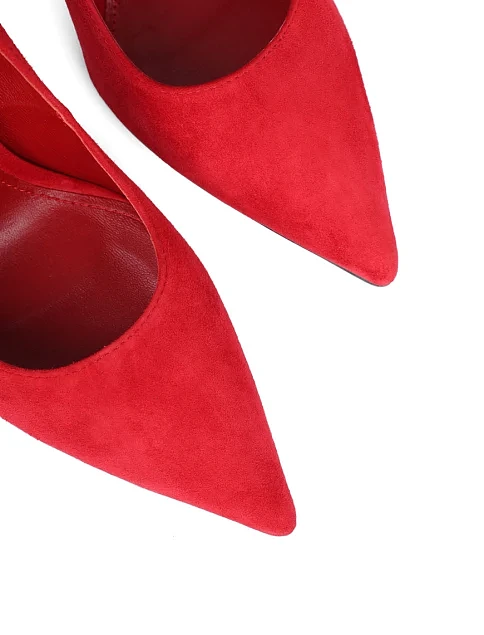Женские туфли Mia May велюровые красные - фото 5 - Miraton