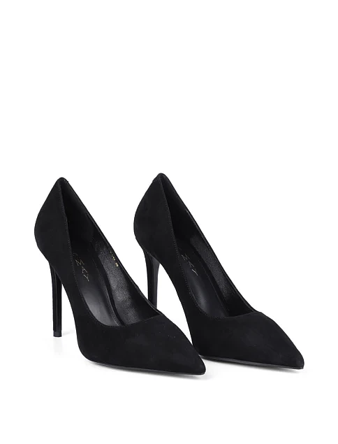 Женские туфли Mia May велюровые черные - фото 3 - Miraton