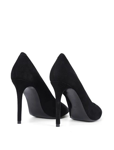 Женские туфли Mia May велюровые черные - фото 4 - Miraton