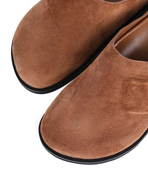 Женские мюли MIRATON велюровые бежевые - фото 5 - Miraton