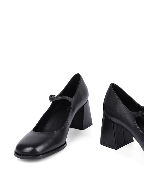 Женские туфли Attizzare кожаные черные - фото 2 - Miraton