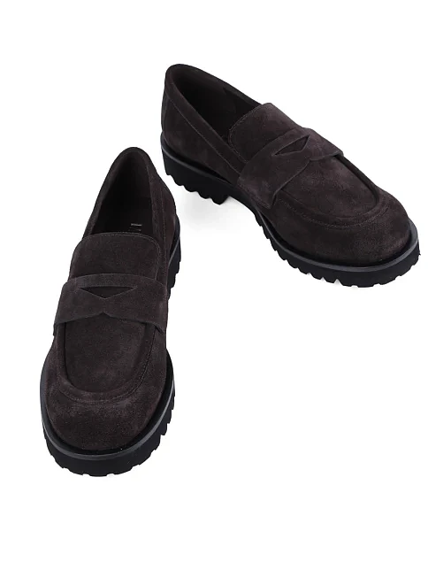 Женские туфли MIRATON велюровые серые - фото 2 - Miraton