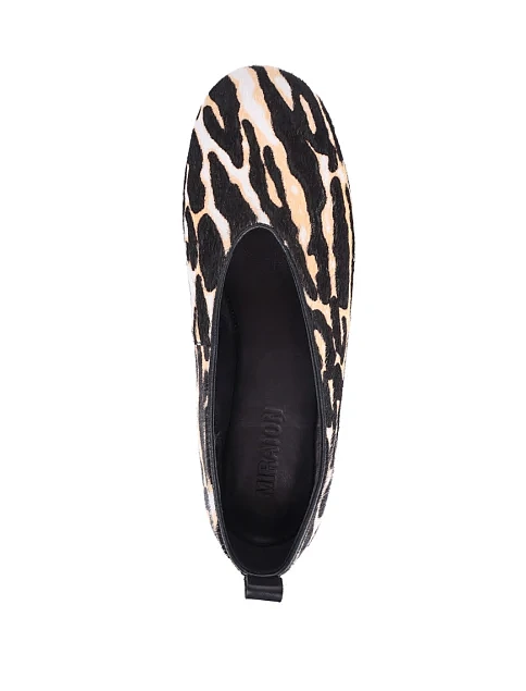 Женские балетки MIRATON кожаные разноцветные - фото 5 - Miraton