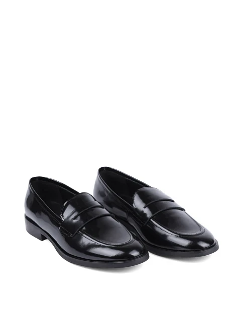 Женские туфли MIRATON из масляной кожи черные - фото 3 - Miraton