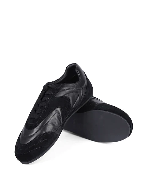 Женские кроссовки MIRATON велюровые черные - фото 2 - Miraton