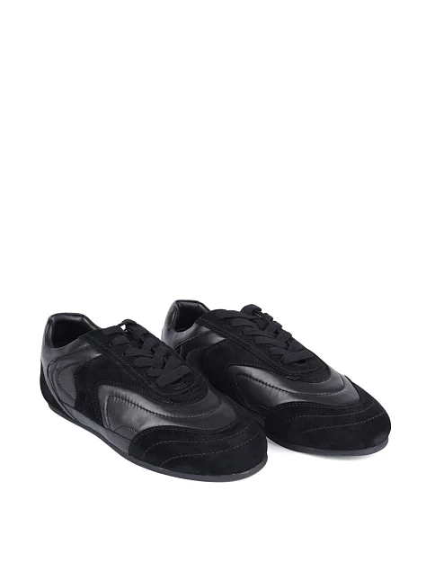 Женские кроссовки MIRATON велюровые черные - фото 3 - Miraton