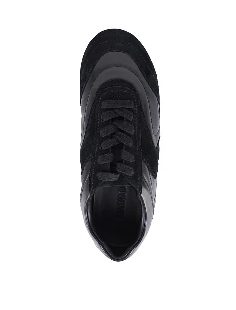 Женские кроссовки MIRATON велюровые черные - фото 5 - Miraton