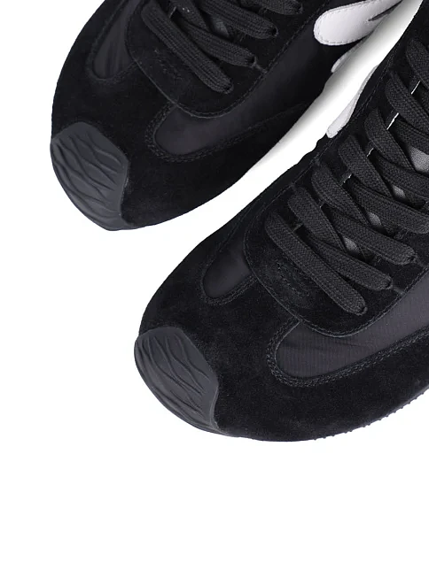 Женские кроссовки MIRATON кожаные черные - фото 5 - Miraton