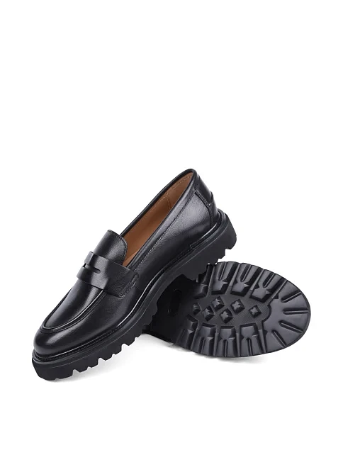 Женские туфли MIRATON кожаные черные - фото 2 - Miraton