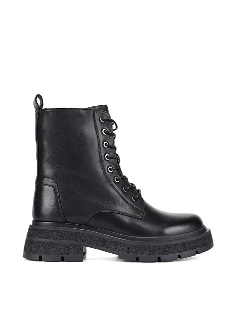 Женские ботинки Attizzare кожаные черные - фото 2 - Miraton