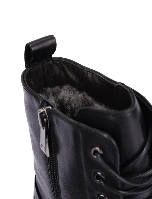 Женские ботинки Attizzare кожаные черные - фото 3 - Miraton