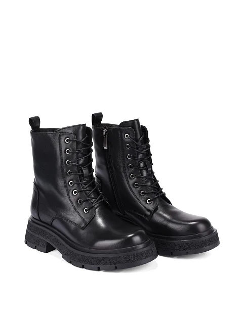 Женские ботинки Attizzare кожаные черные - фото 4 - Miraton