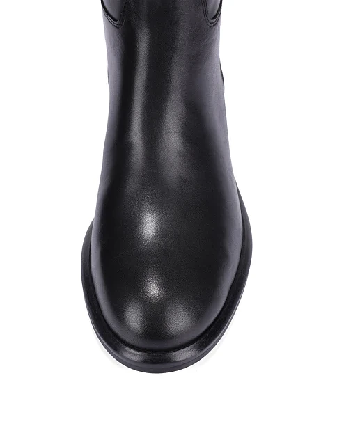 Женские сапоги кожаные черные - фото 6 - Miraton