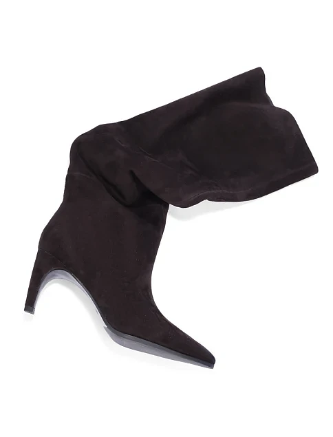 Женские ботфорты MIRATON велюровые серые - фото 3 - Miraton