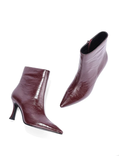 Женские ботинки MIRATON бордовые - фото 2 - Miraton