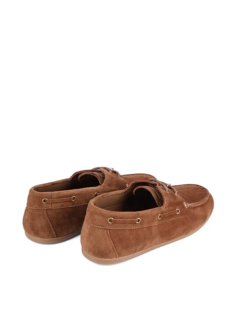 Женские мокасины MIRATON велюровые бежевые - фото 4 - Miraton