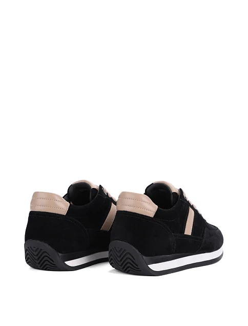 Женские кроссовки MIRATON велюровые черные - фото 4 - Miraton