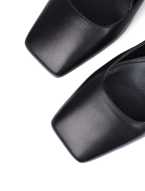 Женские туфли MIRATON кожаные черные - фото 5 - Miraton