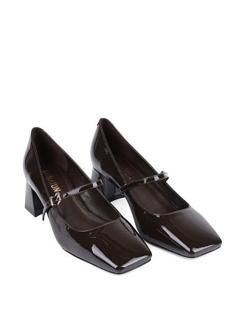 Женские туфли MIRATON лаковые зеленые - фото 3 - Miraton