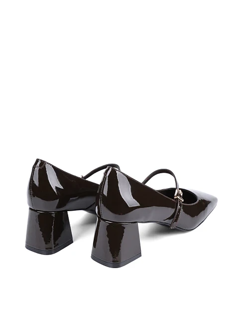 Женские туфли MIRATON лаковые зеленые - фото 4 - Miraton