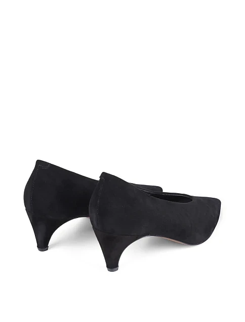 Женские туфли MIRATON велюровые черные - фото 4 - Miraton