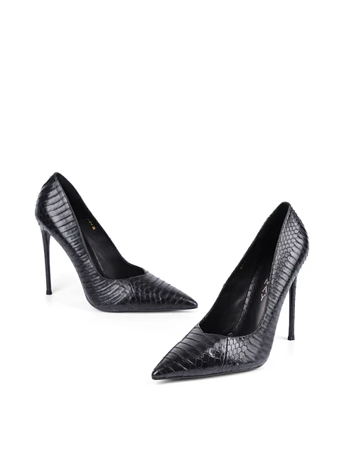 Женские туфли Mia May кожаные черные - фото 2 - Miraton