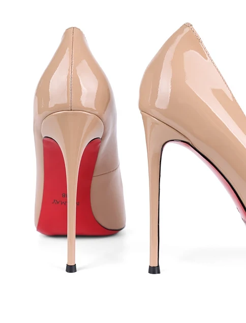 Женские туфли Mia May лаковые бежевые - фото 2 - Miraton