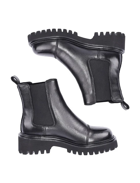 Женские ботинки челси Attizzare кожаные черные - фото 2 - Miraton