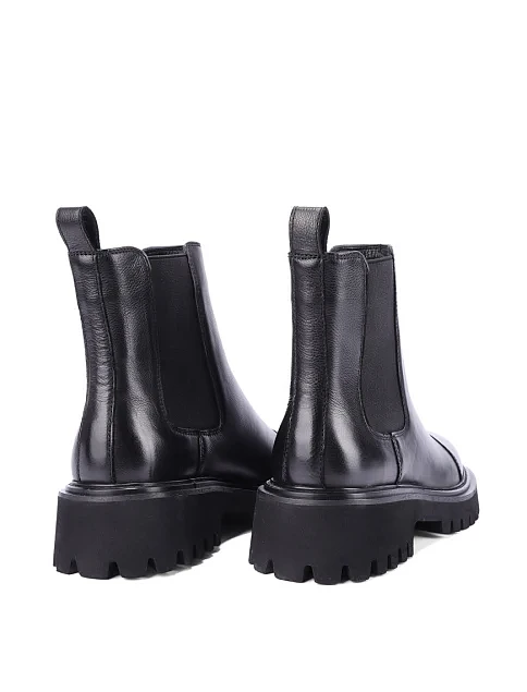 Женские ботинки челси Attizzare кожаные черные - фото 4 - Miraton