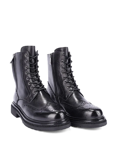 Женские ботинки Attizzare кожаные черные - фото 3 - Miraton