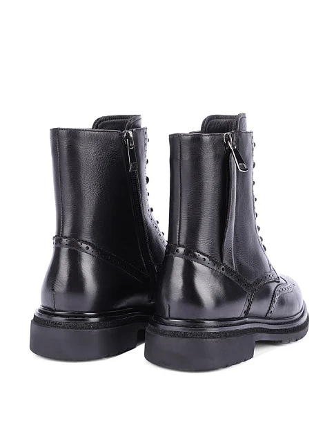 Женские ботинки Attizzare кожаные черные - фото 4 - Miraton