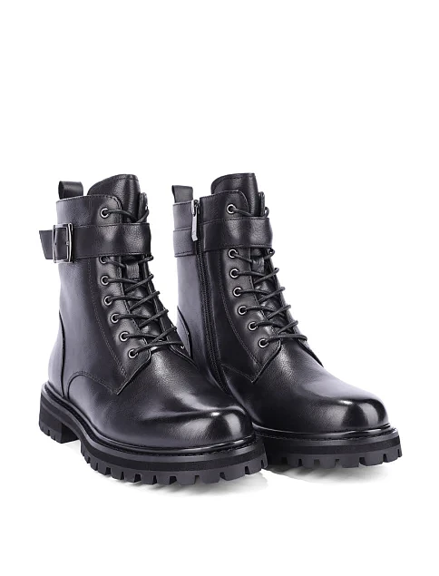 Женские ботинки Attizzare кожаные черные - фото 3 - Miraton