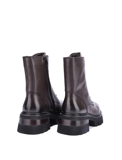 Женские ботинки MIRATON кожаные коричневые - фото 5 - Miraton