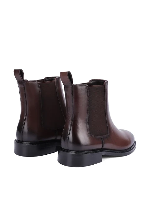 Женские ботинки челси Attizzare кожаные коричневые - фото 4 - Miraton