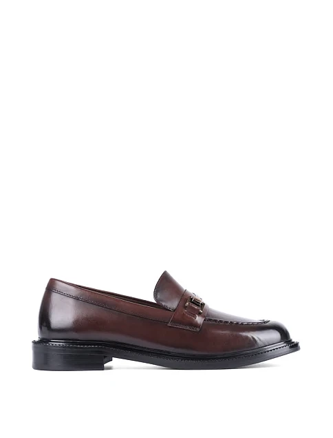 Женские туфли MIRATON кожаные коричневые - фото 1 - Miraton