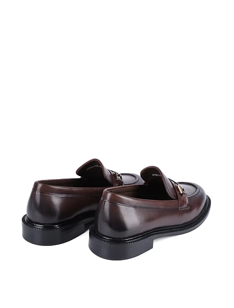 Женские туфли MIRATON кожаные коричневые - фото 4 - Miraton