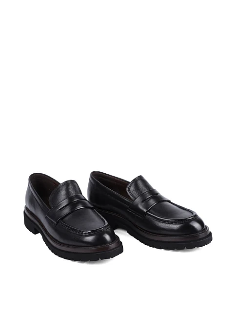 Женские туфли MIRATON кожаные черные - фото 3 - Miraton