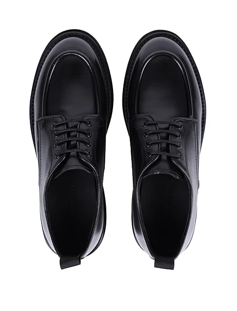 Женские туфли MIRATON кожаные черные - фото 2 - Miraton